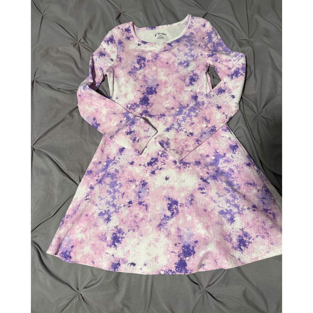 Art Class tie dye l/s dress-L 10/12